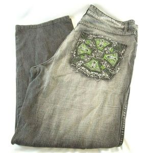 PELLE PELLE JEANS EMBROIDERED POCKET 38X34